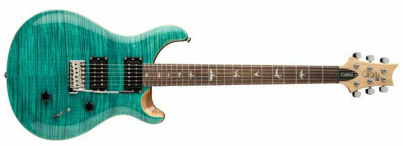 Prs Se Custom 24 2h Trem Eb - Turquoise - Guitare Électrique Double Cut - Main picture