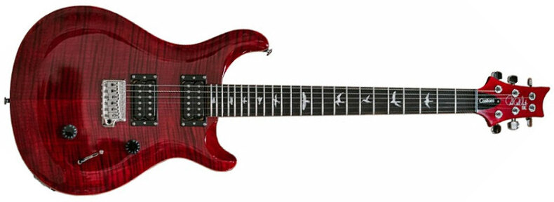 Prs Se Custom 24 Ltd 2h Trem Rw - Ruby Red - Guitare Électrique Double Cut - Main picture