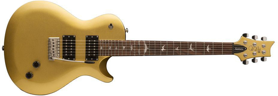 Prs Se Santana Singlecut Trem Signature Hh Rw - Egyptian Gold - Guitare Électrique Single Cut - Main picture