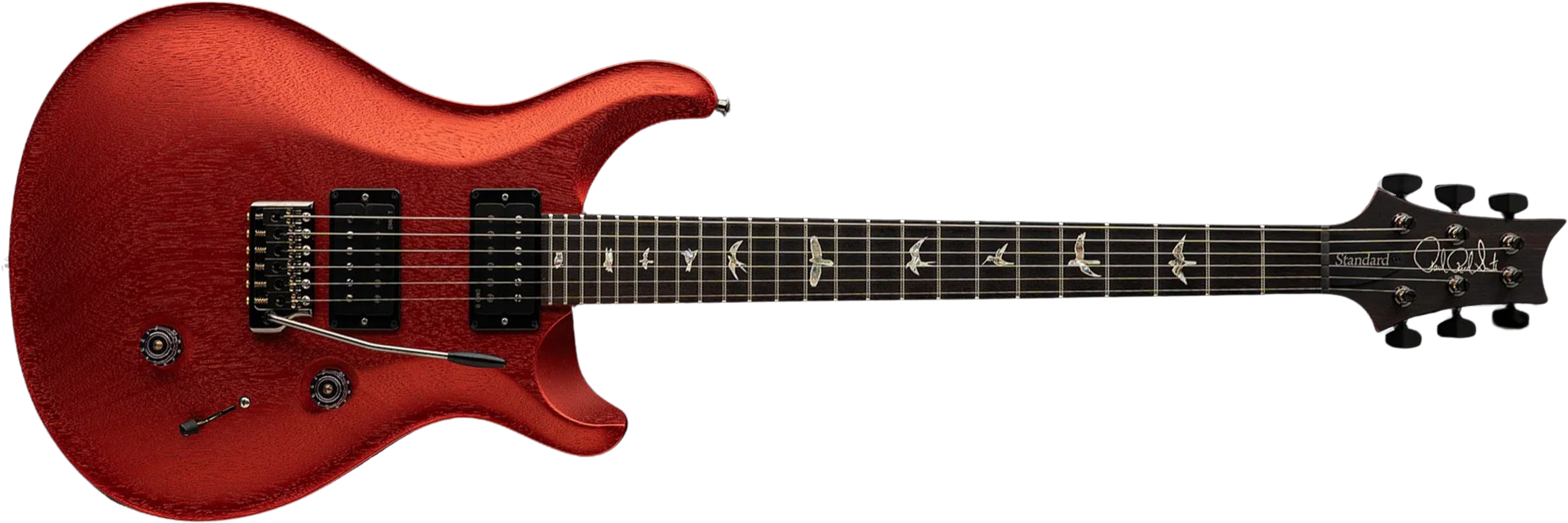 Prs Standard 24 Usa 2h Trem Rw - Satin Red Apple Metallic - Guitare Électrique Double Cut - Main picture