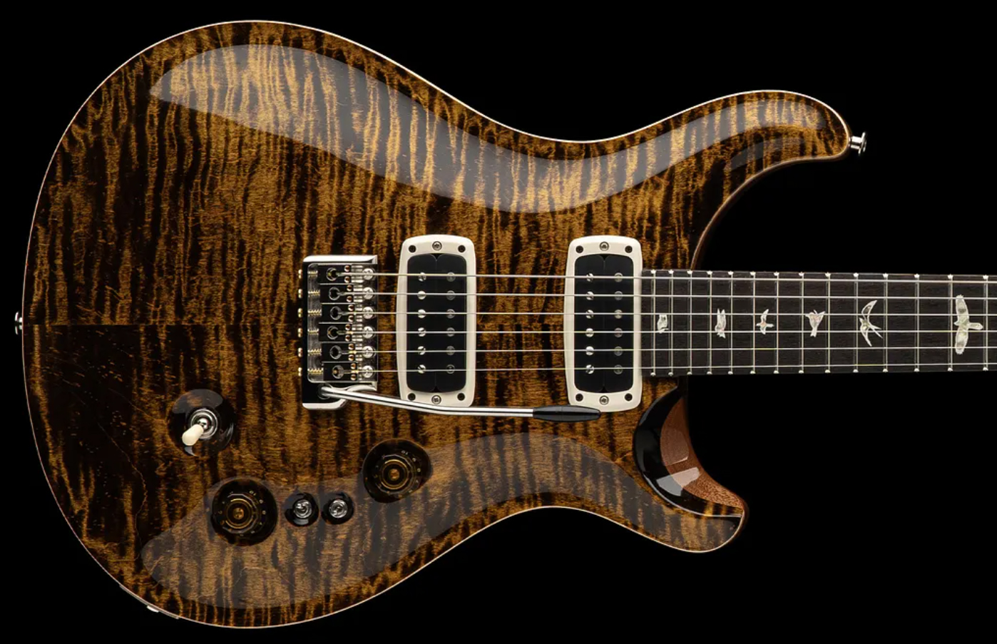 Prs Custom 24-08 Usa 2024 2h Trem Rw - Yellow Tiger - Guitare Électrique Double Cut - Variation 1