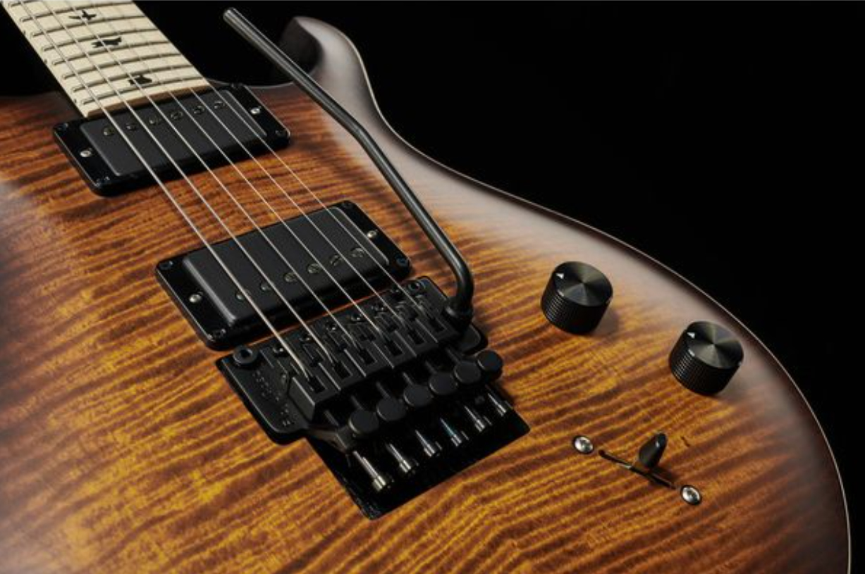 Prs Dustie Waring Dw Ce 24 Floyd Bolt-on Usa Signature 2h Fr Mn - Burnt Amber Smokeburst - Guitare Électrique Double Cut - Variation 4