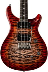 Guitare électrique double cut Prs SE Custom 24-08 Quilt - Charcoal Cherry Burst