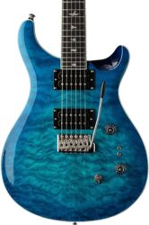 Guitare électrique double cut Prs SE Custom 24-08 Quilt - Lake Blue