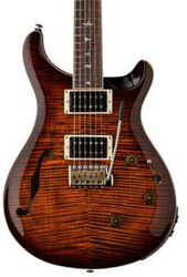 SE Custom 24 Semi-Hollow Piezo - orange tiger smokeburst