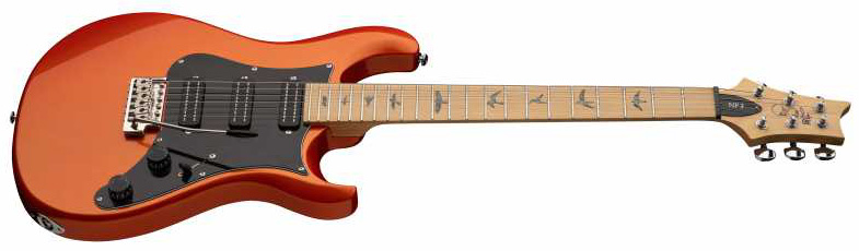 Prs Nf3 Se 3h Mini-humb. Trem Mn - Metallic Orange - Guitare Électrique Double Cut - Variation 1