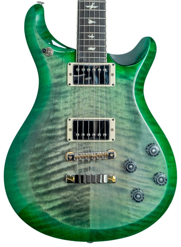 Prs S2 Mccarty 594 Ltd Usa 2h Ht Rw - Faded Grey Black Green Burst - Guitare Électrique Double Cut - Variation 2