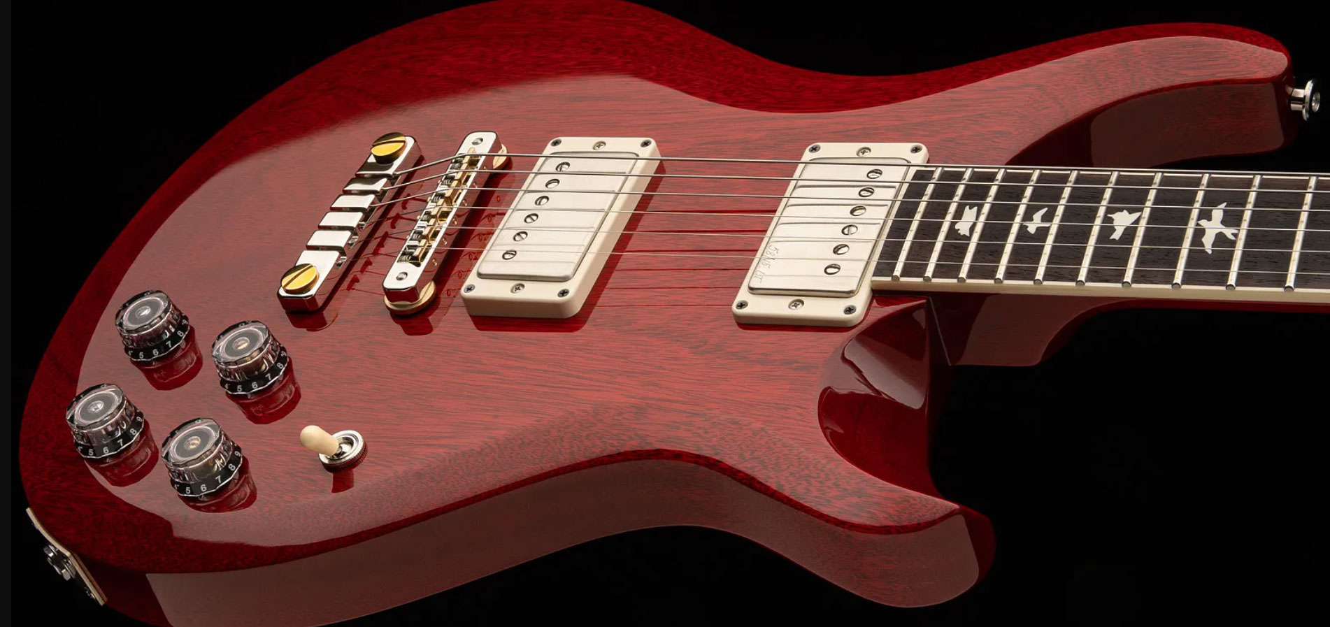 Prs S2 Mccarty 594 Thinline Usa 2h 58/15lt Ht Rw - Vintage Cherry - Guitare Électrique Double Cut - Variation 1