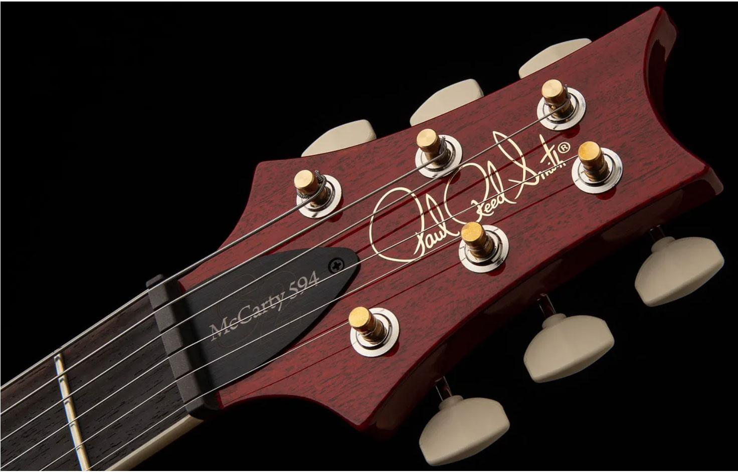 Prs S2 Mccarty 594 Thinline Usa 2h 58/15lt Ht Rw - Vintage Cherry - Guitare Électrique Double Cut - Variation 4