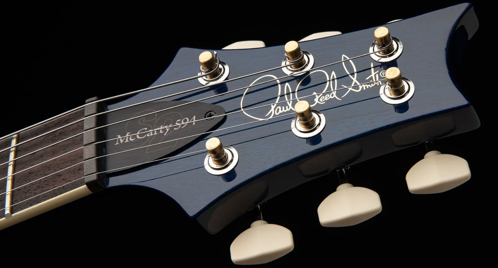 Prs S2 Mccarty 594 Usa 2h 58/15lt Ht Rw - Faded Gray Black Blue Burst - Guitare Électrique Double Cut - Variation 4