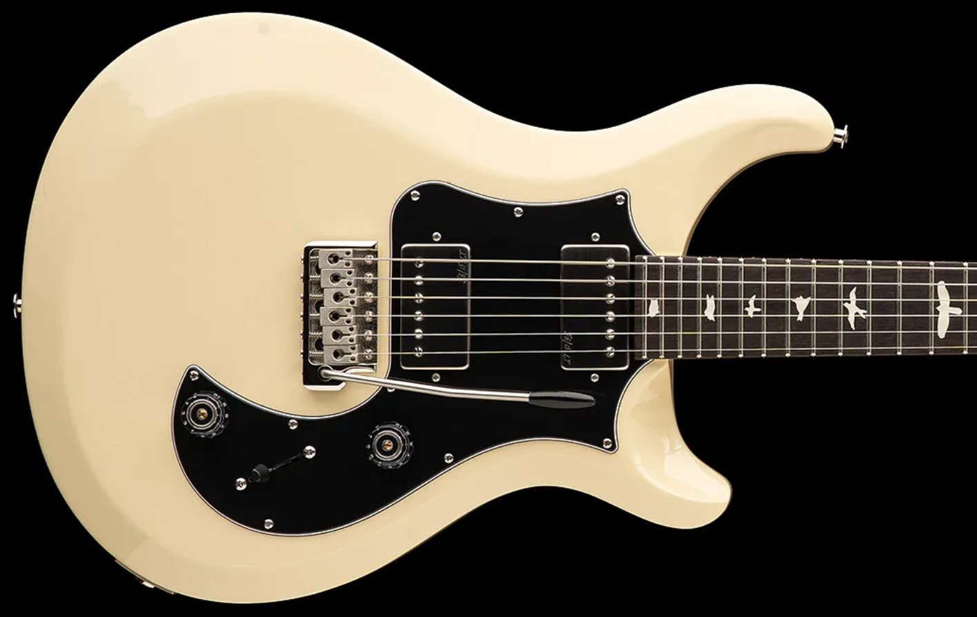 Prs S2 Standard 24 Usa 2h Trem Rw - Antique White - Guitare Électrique Double Cut - Variation 1