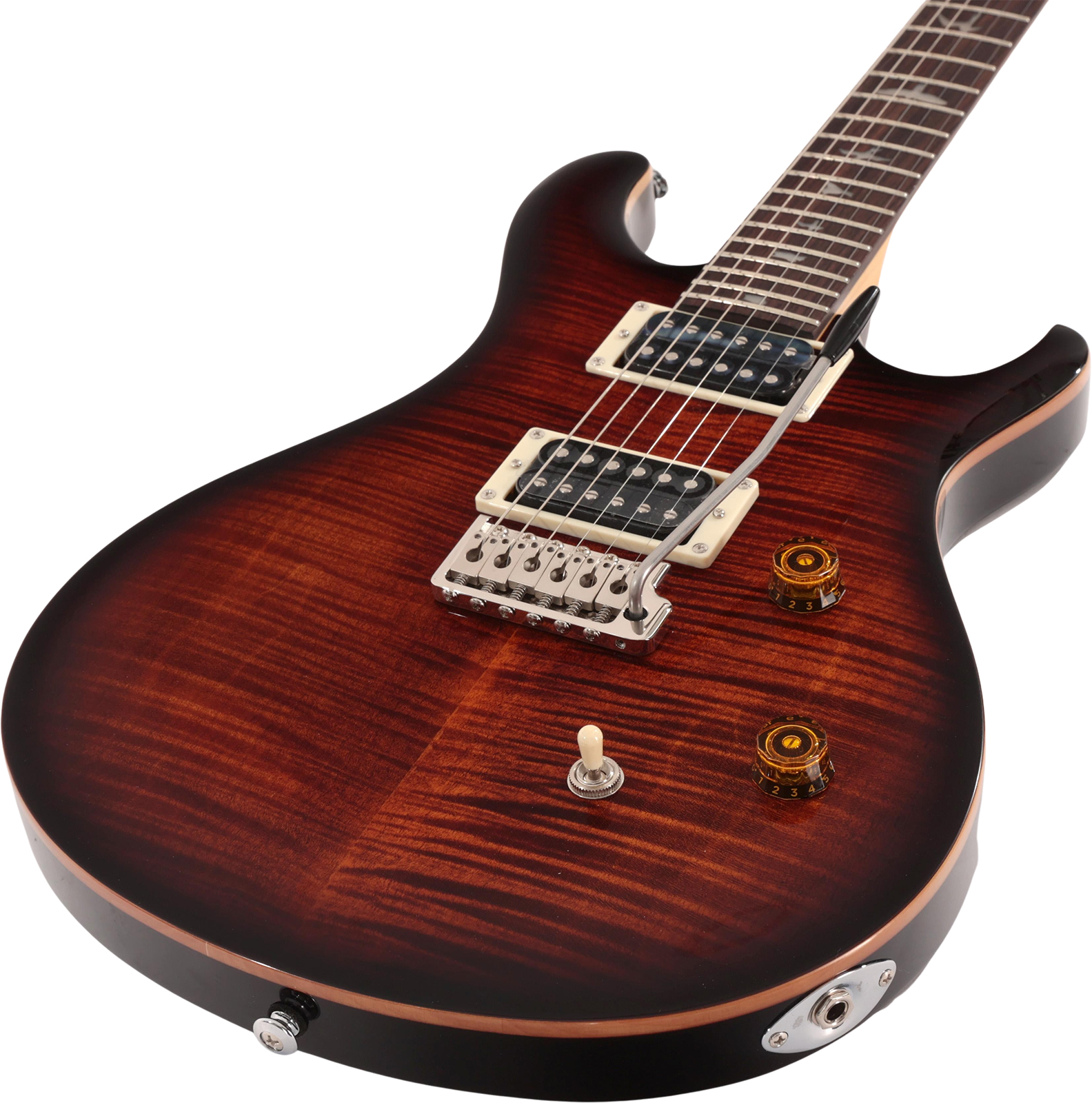 Prs Se Ce24 Bolt-on Ltd 2h Trem Rw - Black Gold Burst - Guitare Électrique Double Cut - Variation 2