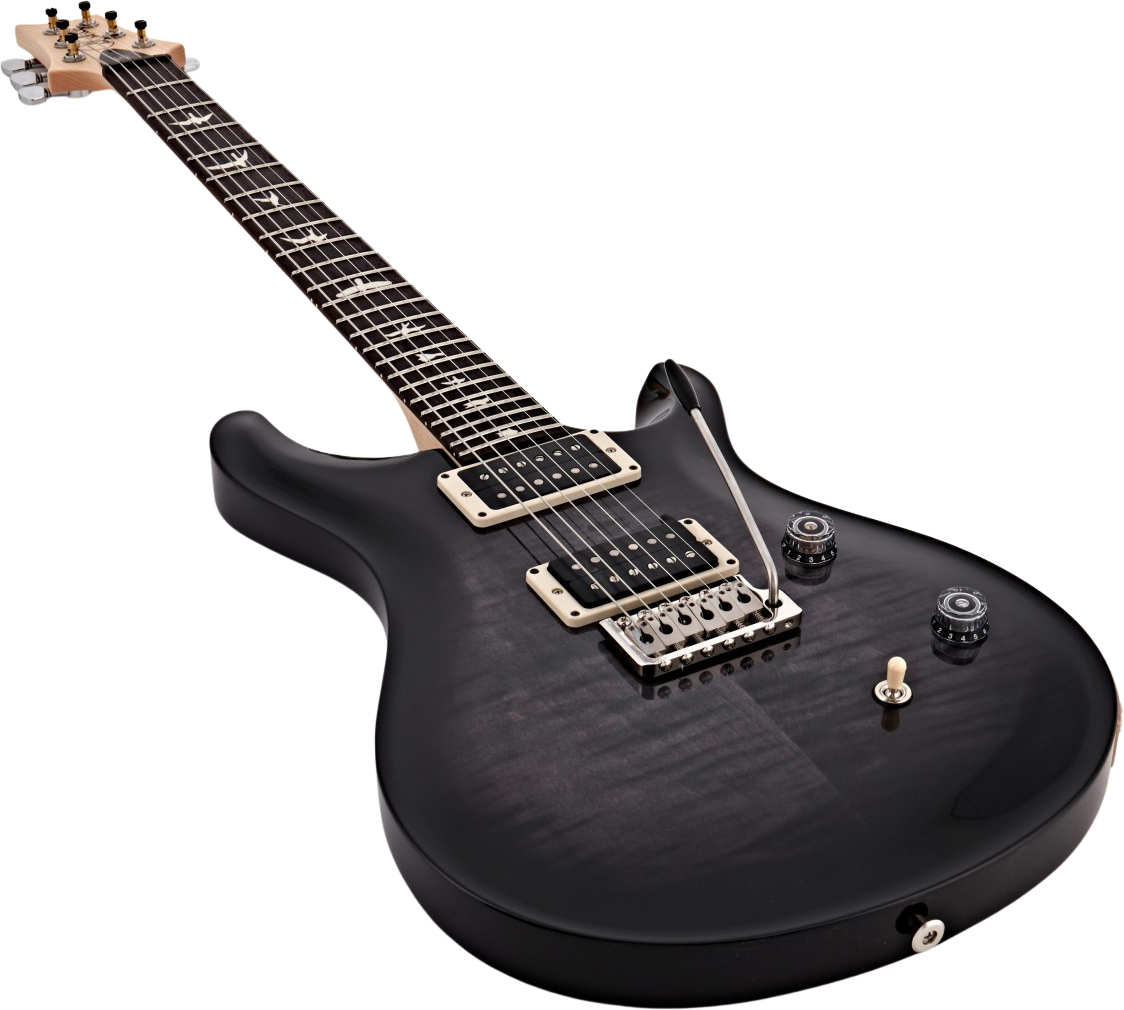 Prs Se Ce24 Bolt-on Ltd 2h Trem Rw - Charcoal Burst - Guitare Électrique Double Cut - Variation 2