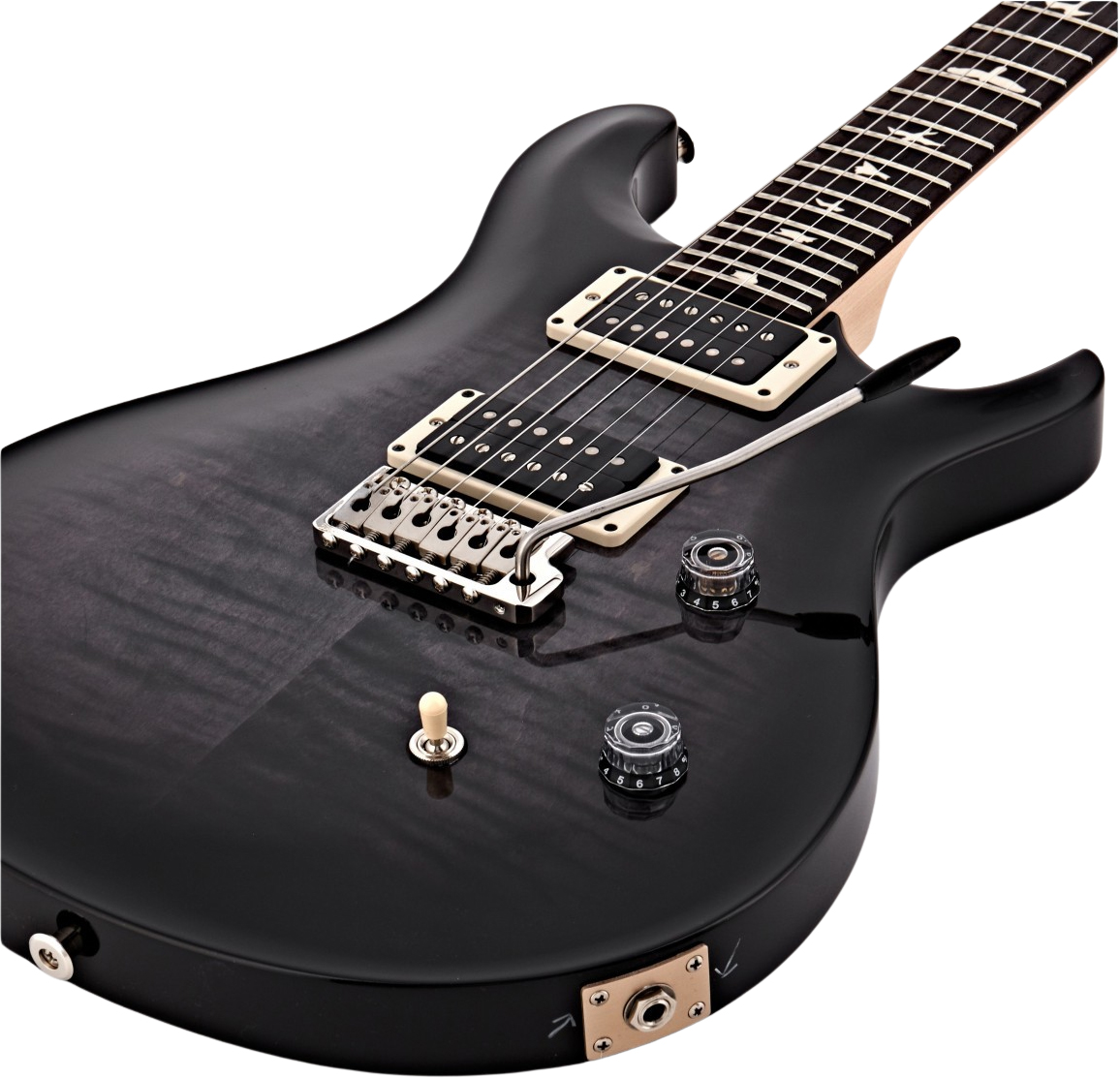 Prs Se Ce24 Bolt-on Ltd 2h Trem Rw - Charcoal Burst - Guitare Électrique Double Cut - Variation 3