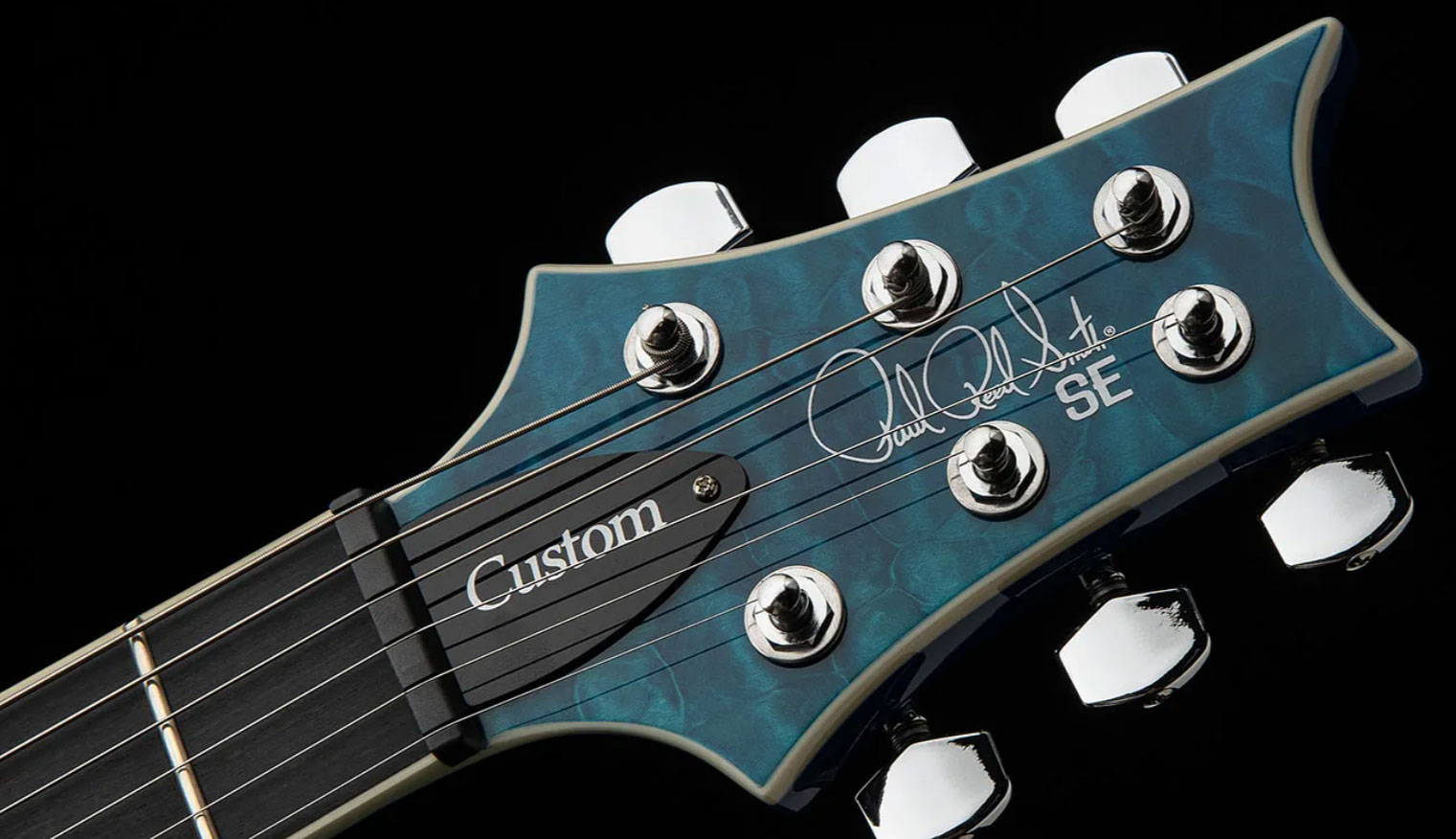 Prs Se Custom 24-08 Quilt 2h Trem Rw - Lake Blue - Guitare Électrique Double Cut - Variation 5