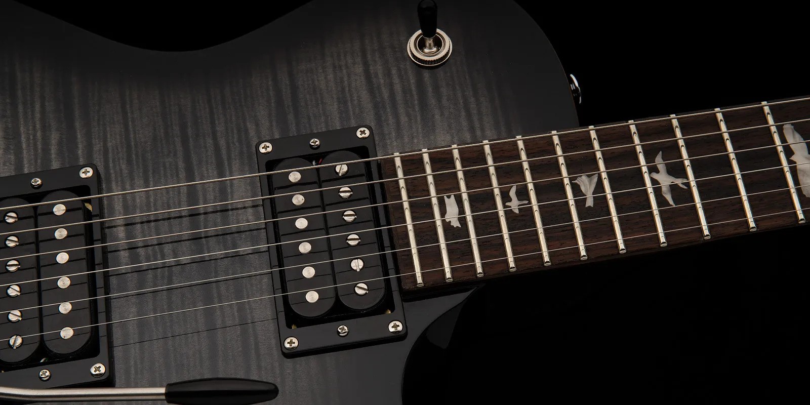 Prs Se Mark Tremonti 2024 - Hh Trem - Charcoal Burst - Guitare Électrique Single Cut - Variation 4