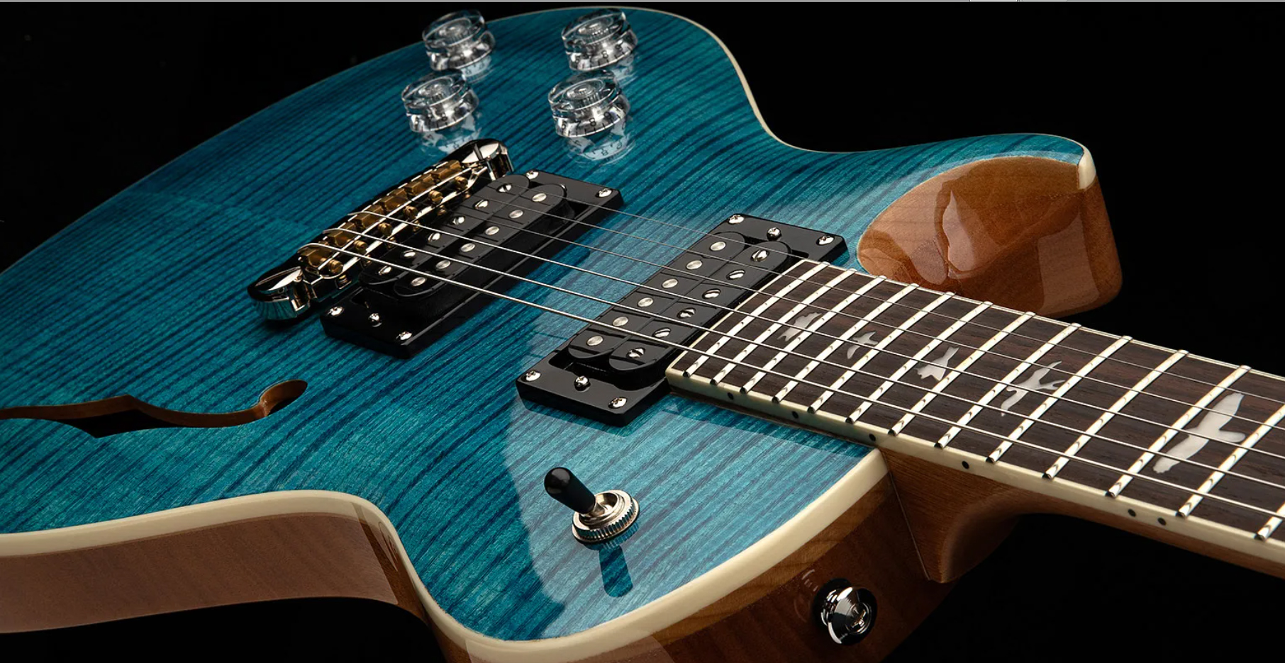 Prs Se Zach Myers Lh Gaucher 2h Ht Rw - Myers Blue - Guitare Électrique Single Cut - Variation 3