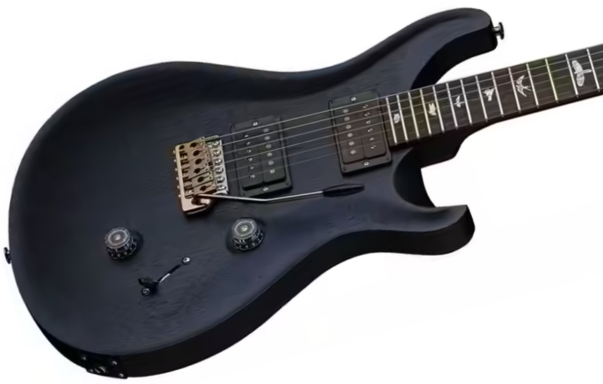 Prs Standard 24 Usa 2h Trem Rw - Pearl Black - Guitare Électrique Double Cut - Variation 2