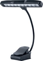 Lampe 10 LED pour pupitre avec clamp - noir