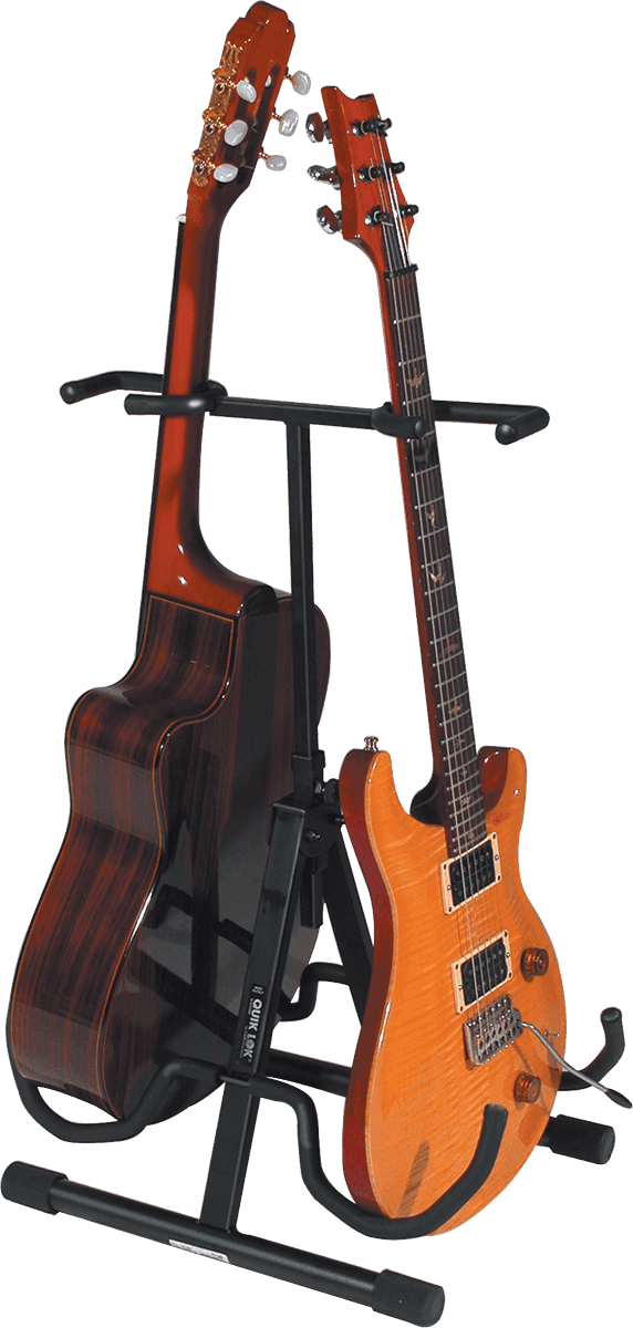 Quiklok Stand Guitare Universel Double - Noir - Stand & Support Guitare & Basse - Variation 1