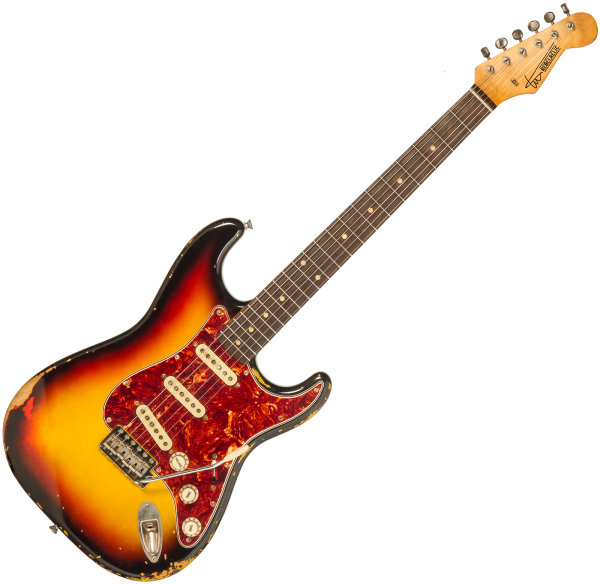 S-Series 62 #231009 - 3-tone sunburst Str shape electric guitar Rebelrelic