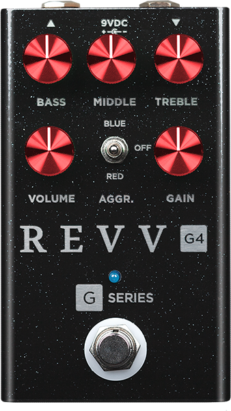 Revv G4 Black Sparkle - PÉdale Overdrive / Distortion / Fuzz - Main picture