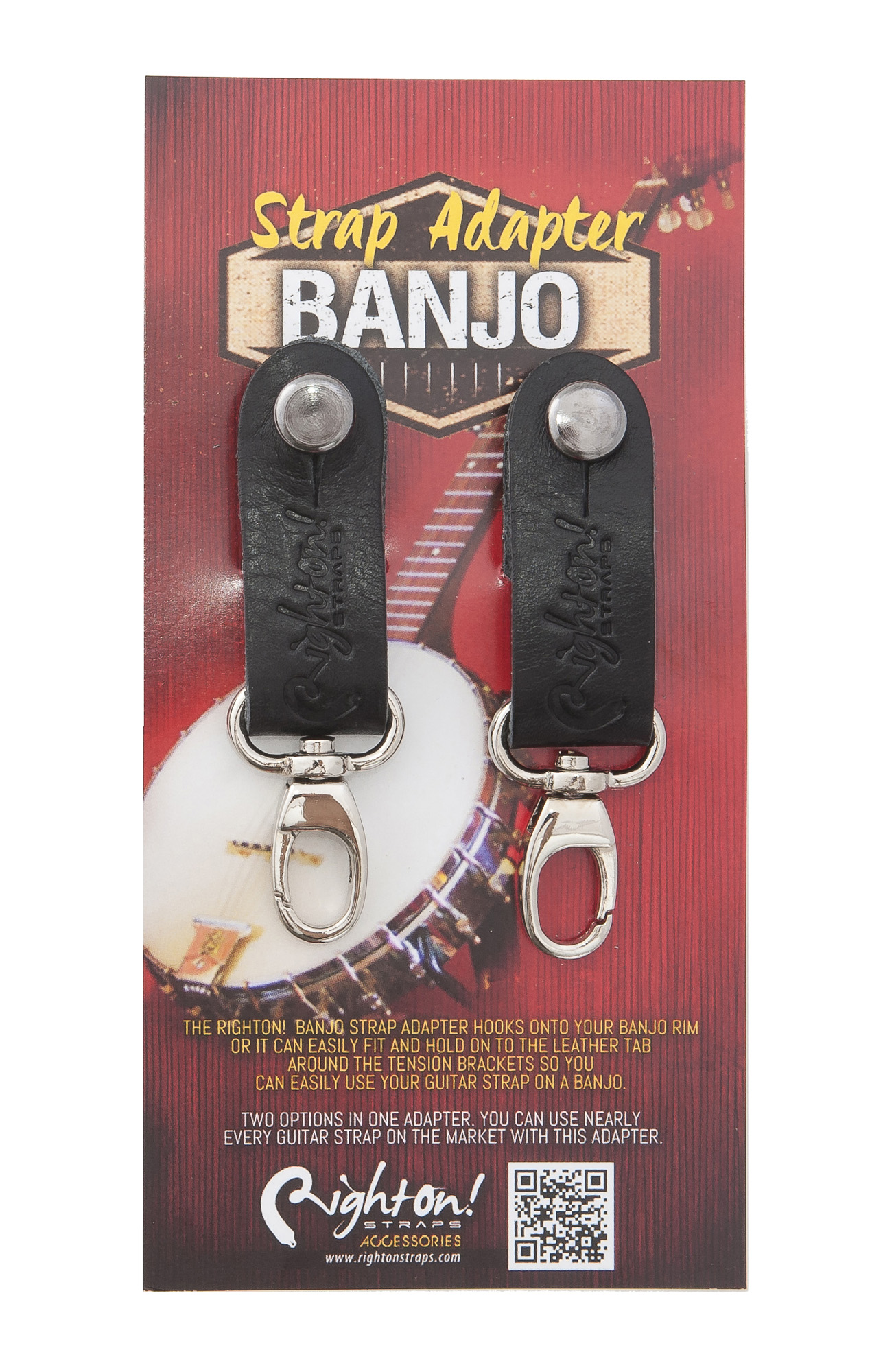 Righton Straps Adaptateur Banjo Cuir Righton Straps Nr - Sangle Courroie - Variation 1