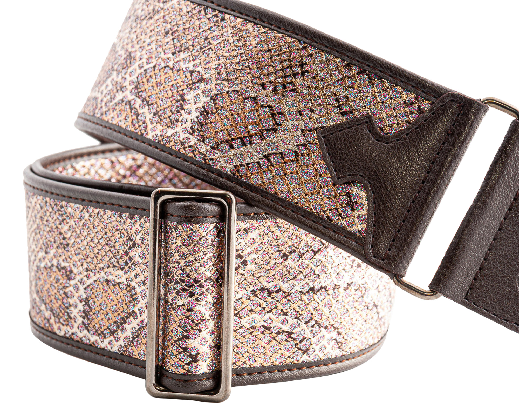 Righton Straps Courroie Vegan Righton Glittersnake Rose - Sangle Courroie - Variation 1