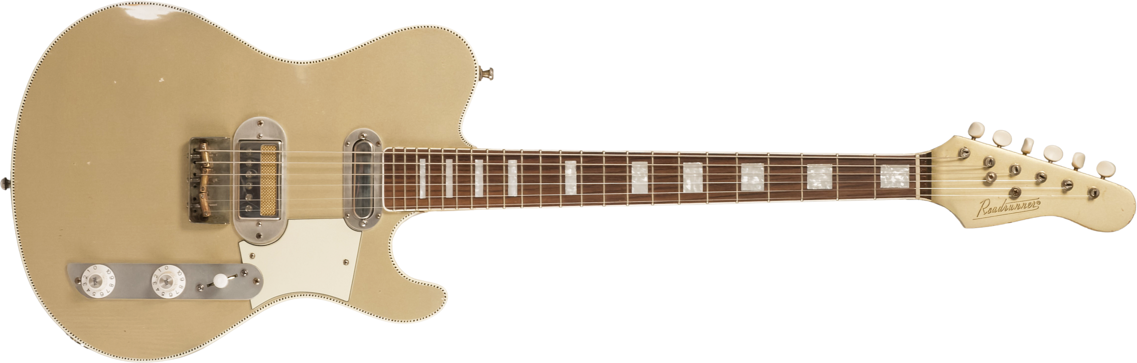 Roadrunner Federal Mod T Hs Ht Rw #23114 - Shoreline Gold Soft Distress - Guitare Électrique RÉtro Rock - Main picture