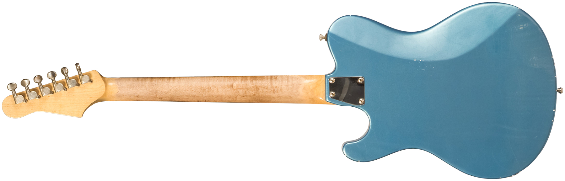 Roadrunner Federal Mod T 2s P90 Trem Rw #23111 - Pehlam Blue Light Relic - Guitare Électrique RÉtro Rock - Variation 1