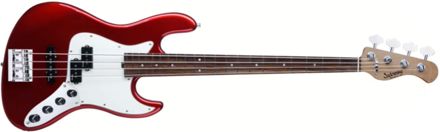 Sadowsky Hybrid Pj Bass 21 Fret 4c Metroexpress V2 Pf - Candy Apple Red - Basse Électrique Solid Body - Main picture