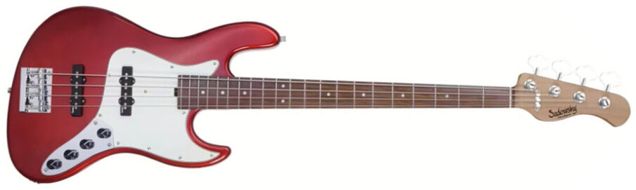 Sadowsky Vintage Jj Bass 21 Fret 4c Metroexpress V2 Pf - Candy Apple Red Metallic - Basse Électrique Solid Body - Main picture