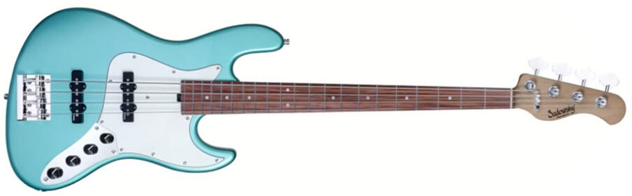 Sadowsky Vintage Jj Bass 21 Fret 4c Metroexpress V2 Pf - Sage Green Metallic - Basse Électrique Solid Body - Main picture