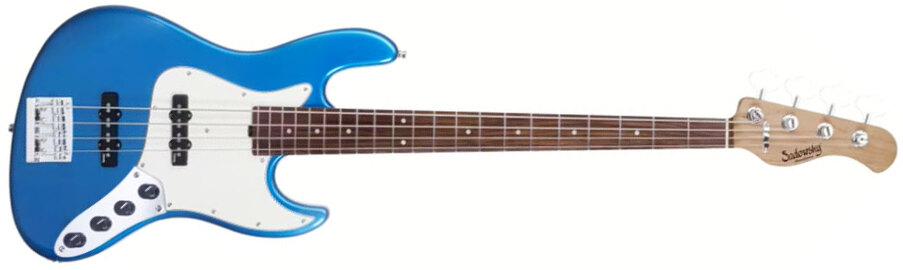 Sadowsky Vintage Jj Bass 21 Fret 4c Metroexpress V2 Pf - Ocean Blue Metallic - Basse Électrique Solid Body - Main picture