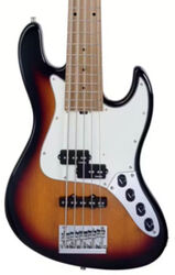 Basse électrique solid body Sadowsky MetroExpress 21-Fret Hybrid P/J Bass V2 5-String (MN) - Tobacco Sunburst Transparent