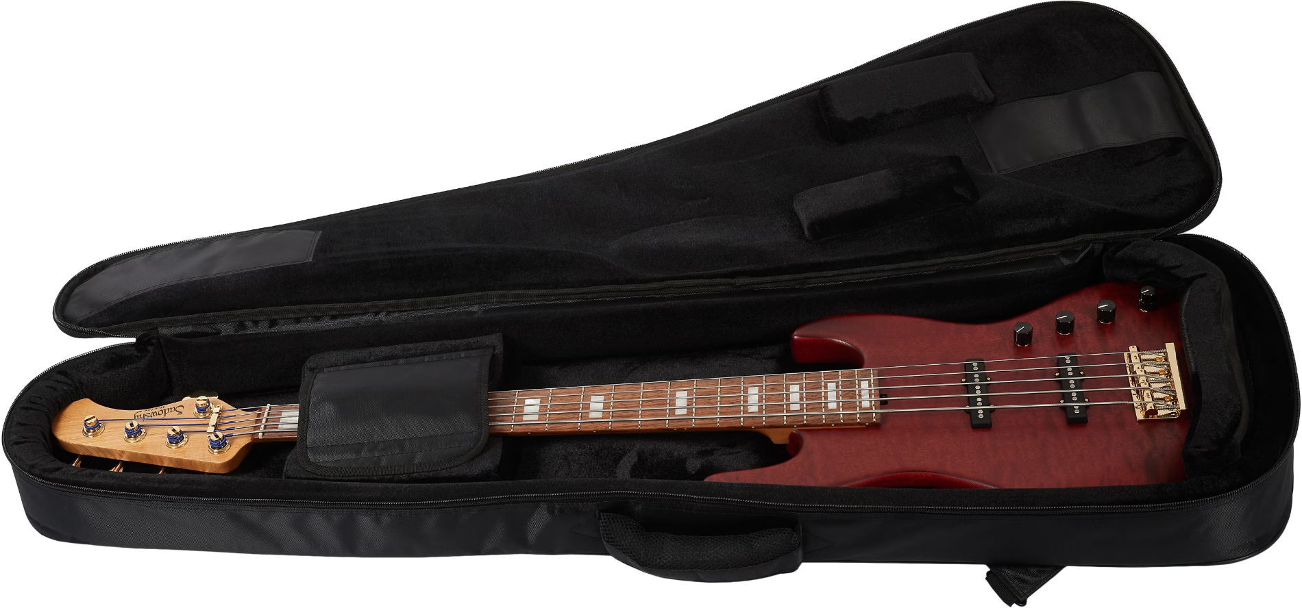 Sadowsky Standard Jj Bass 21 Fret 5c Metroline Ltd All Active Rw - Majestic Red Transparent Satin - Basse Électrique Solid Body - Variation 5