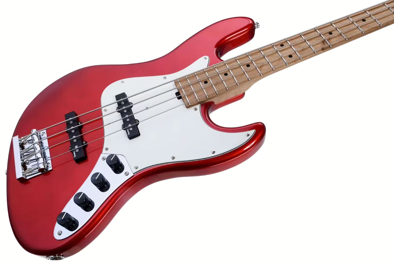 Sadowsky Vintage Jj Bass 21 Fret 4c Metroexpress V2 Mn - Candy Apple Red Metallic - Basse Électrique Solid Body - Variation 2