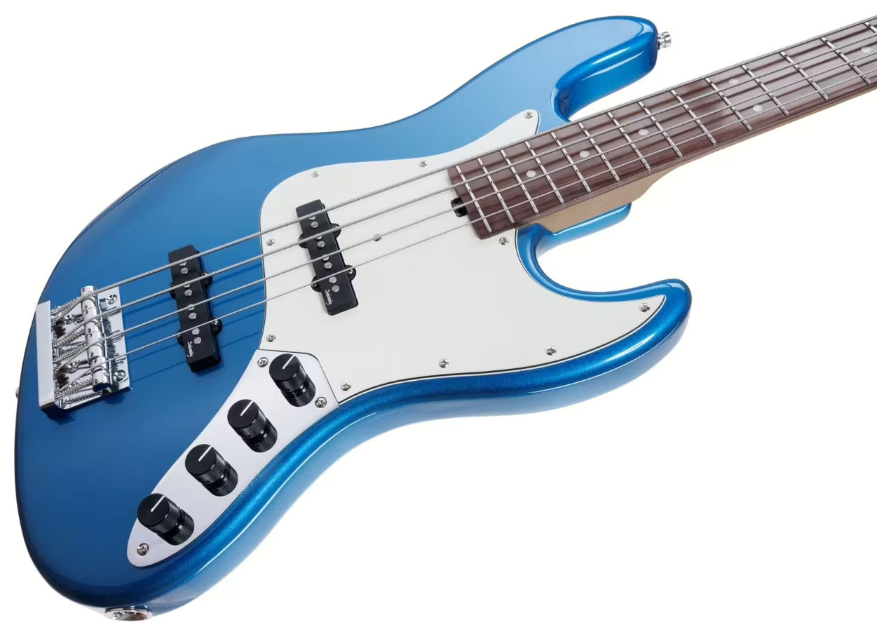 Sadowsky Vintage Jj Bass 21 Fret 4c Metroexpress V2 Pf - Ocean Blue Metallic - Basse Électrique Solid Body - Variation 2