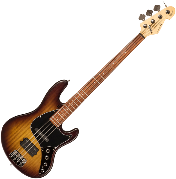 Sandberg California TM4 SL Superlight (PF, White Dots) - tobacco sunburst  matt Solid body electric bass