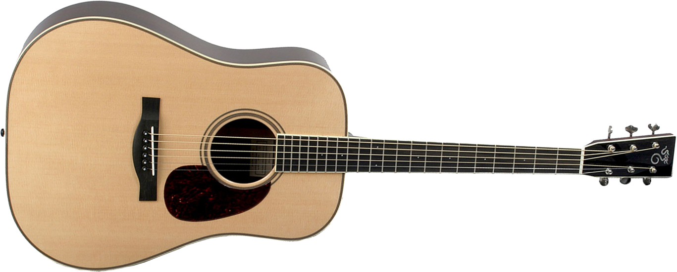 Santa Cruz D Model Dreadnought Epicea Palissandre #7197 - Natural - Guitare Folk - Main picture