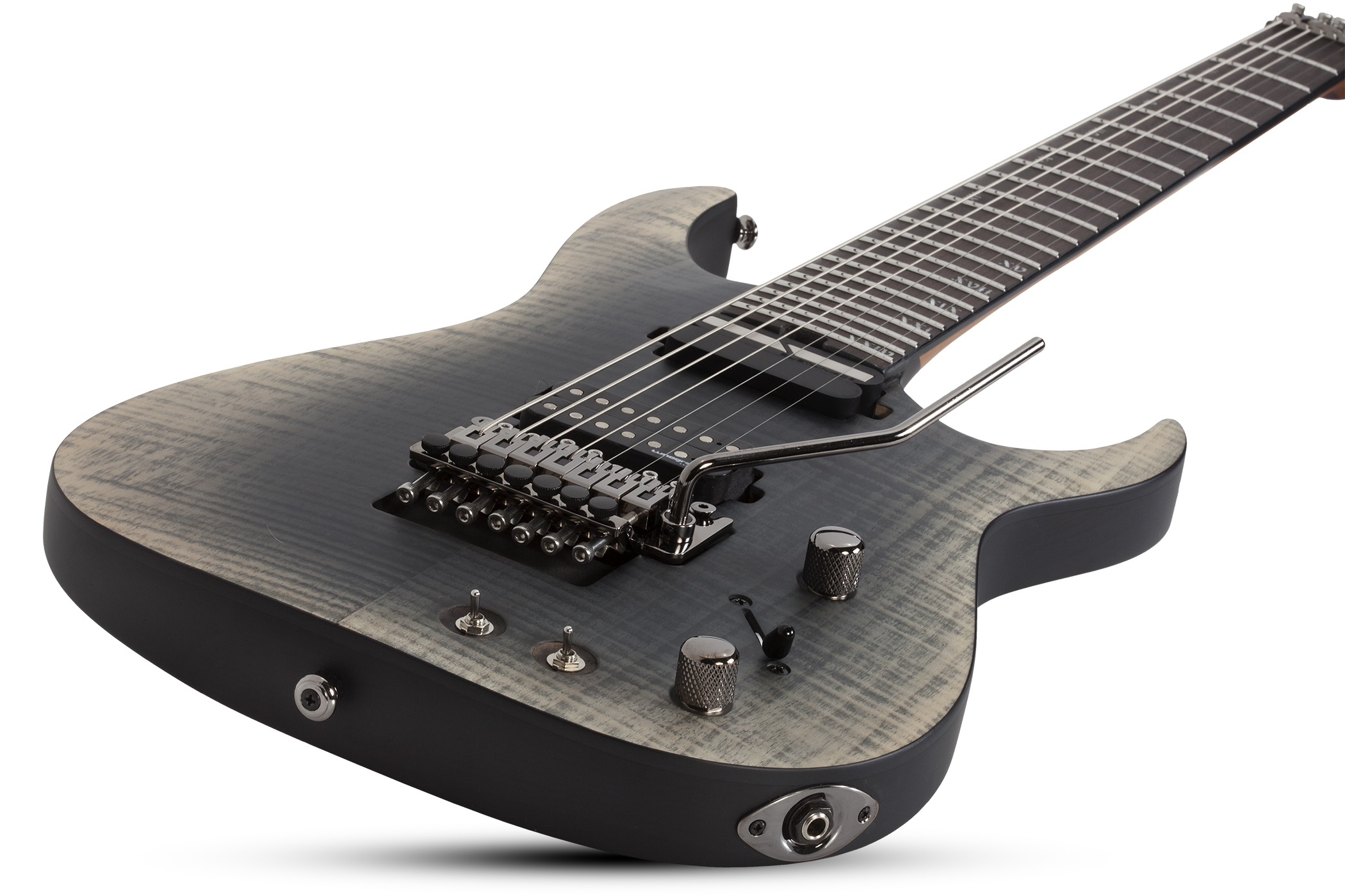 Schecter Banshee Mach-7 Fr S 7c 2h Lundgren Sustainiac Eb - Fallout Burst - Guitare Électrique 7 Cordes - Variation 1