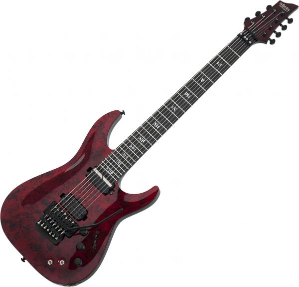 Schecter C-7 FR S Apocalypse - red reign 7 string electric guitar