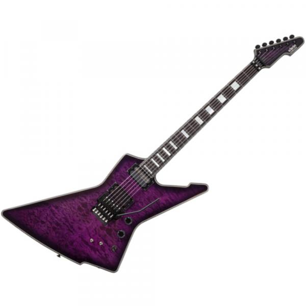 Schecter E-1 FR S SE - trans purple burst Metal electric guitar