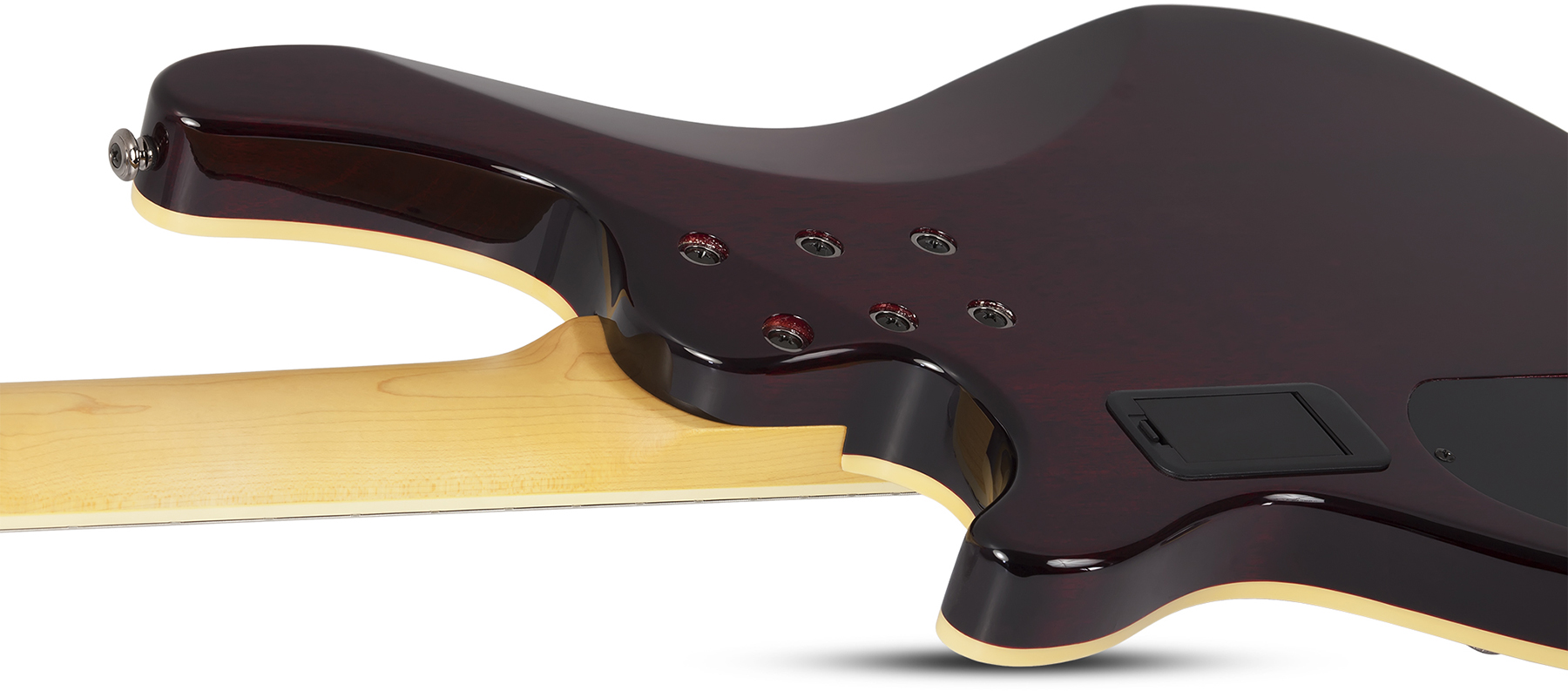 Schecter Omen Extreme-4 Lh Gaucher Active Rw - Black Cherry - Basse Électrique Solid Body - Variation 4