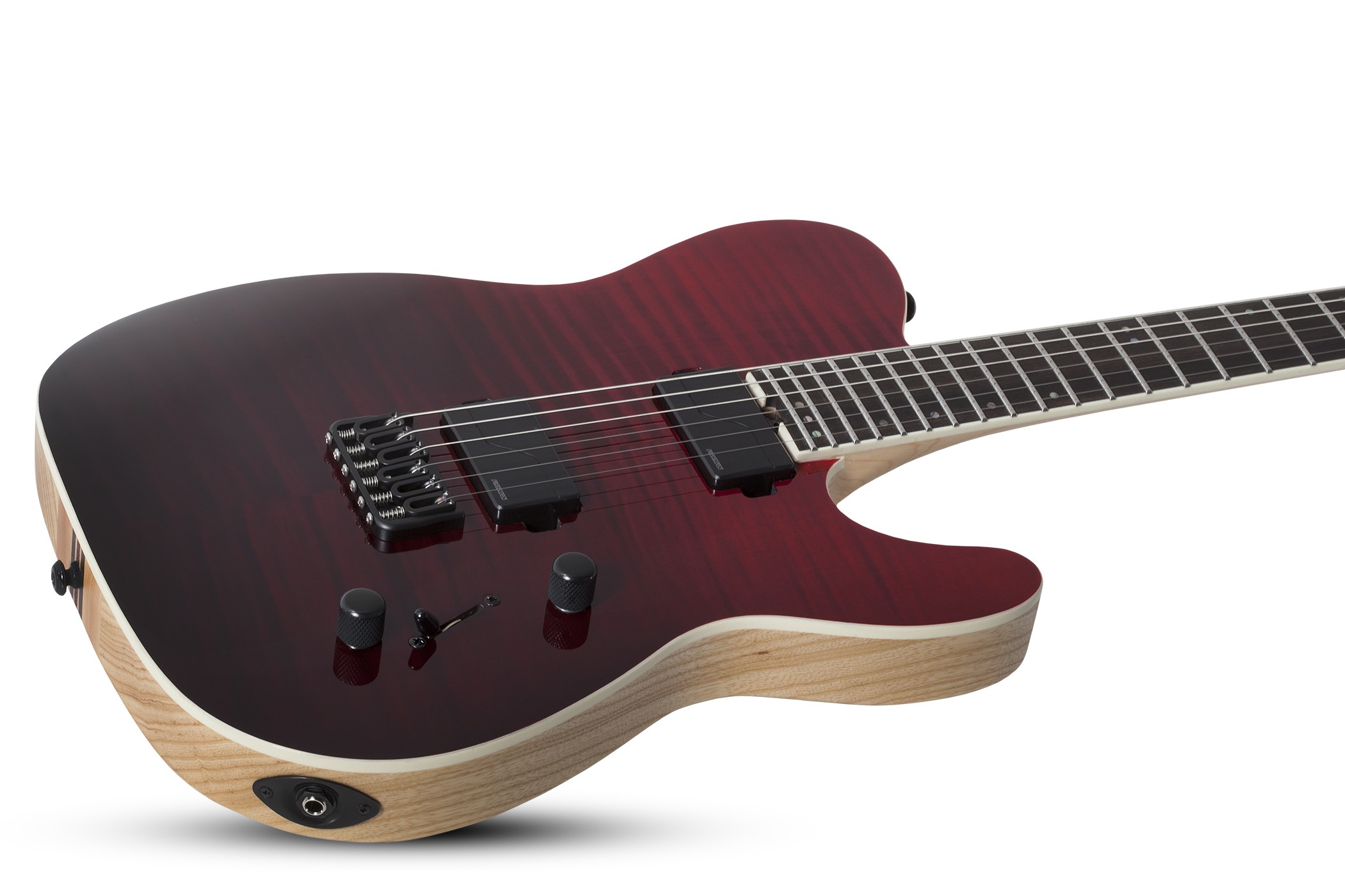 Schecter Pt Sls Elite 2h Fishman Fluence Modern Ht Eb - Blood Burst - Guitare Électrique Forme Tel - Variation 1