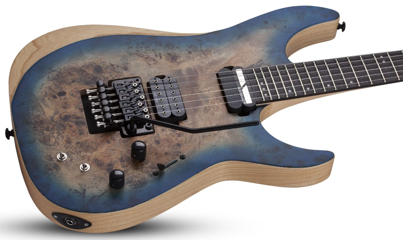 Schecter Reaper-6 Fr S 2h Sustainiac Eb - Satin Sky Burst - Guitare Électrique Forme Str - Variation 2