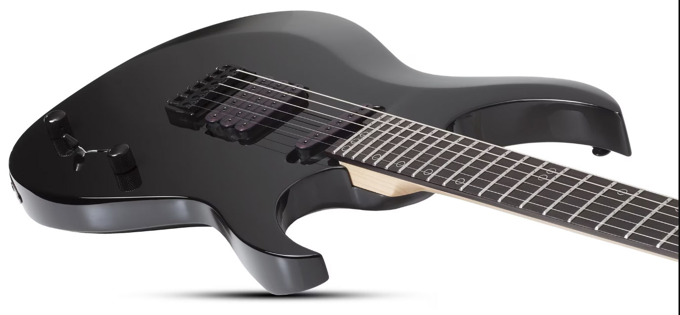 Schecter Sunset Triad 6 Tcs Ht Eb - Gloss Black - Guitare Électrique MÉtal - Variation 2