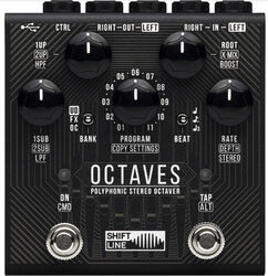 Pédale harmoniseur Shift line Octaves Poplyphonic Stereo Octaver