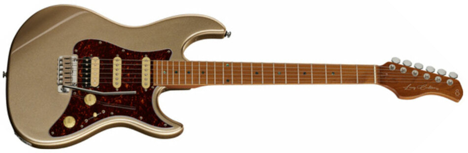 Sire Larry Carlton S7 Signature Hss Trem Rw - Champagne Gold Metal - Guitare Électrique Forme Str - Main picture