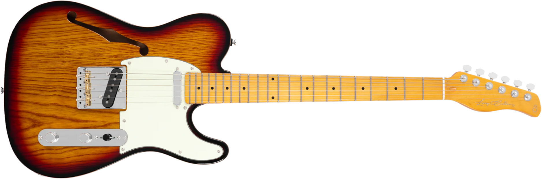 Sire Larry Carlton T7tv Signature 2s Ht Mn - 3 Tone Sunburst - Guitare Électrique Forme Tel - Main picture